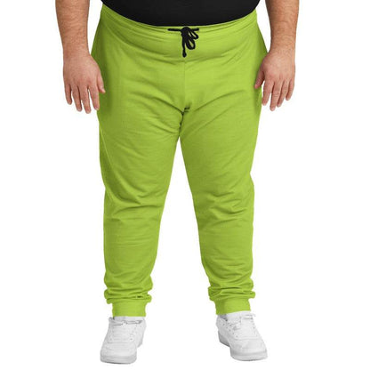 Medium Clear Lime Joggers PLUS (L-CL-ME) - Man Front PLUS