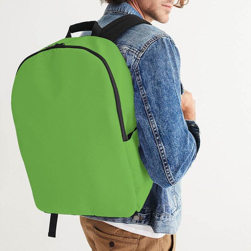 Medium Clear Lime Waterproof Backpack (GL2-CL-ME) - Man CloseUp