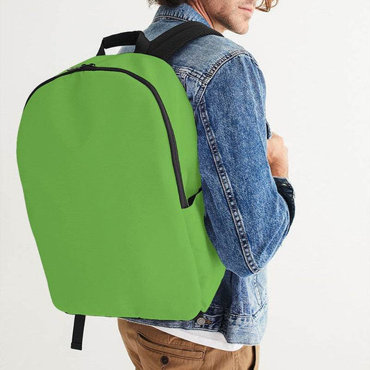 Medium Clear Lime Waterproof Backpack (GL2-CL-ME) - Man CloseUp