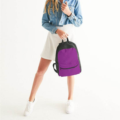 Medium Clear Magenta Canvas Backpack (M-CL-ME) - Woman