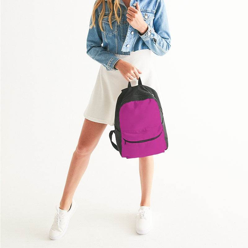 Medium Clear Magenta Canvas Backpack (PIM2-CL-ME) - Woman