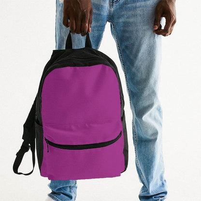Medium Clear Magenta Canvas Backpack (PIM3-CL-ME) - Man Holding