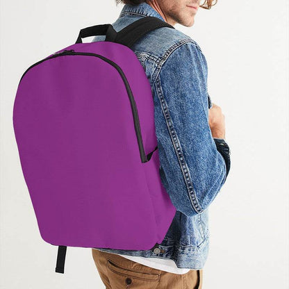 Medium Clear Magenta Waterproof Backpack (M-CL-ME) - Man CloseUp