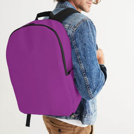 Medium Clear Magenta Waterproof Backpack (M-CL-ME) - Man CloseUp