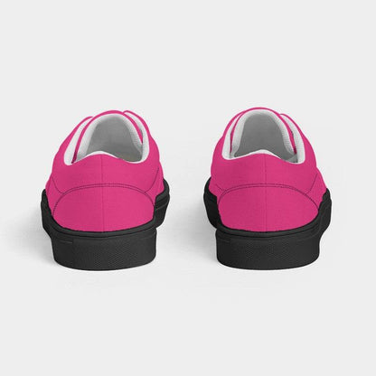 Medium Clear Pink Men's Canvas Sneakers (PI-CL-ME) - Back