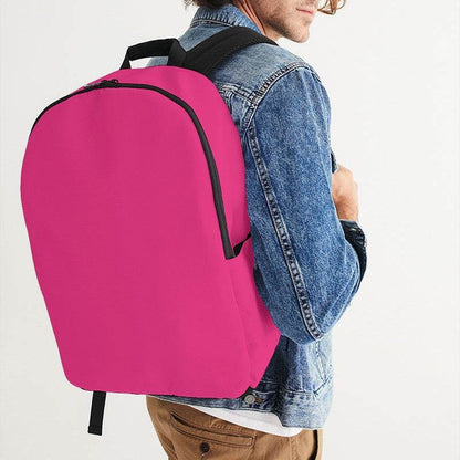 Medium Clear Pink Waterproof Backpack (PI-CL-ME) - Man CloseUp