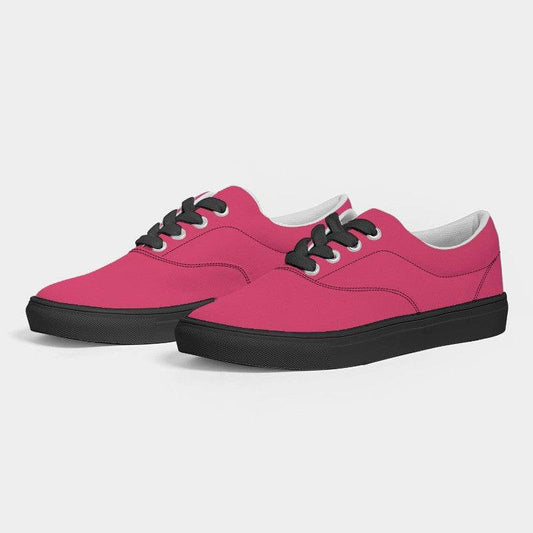 Medium Clear Pink Women's Canvas Sneakers (RPI3-CL-ME) - Side 3