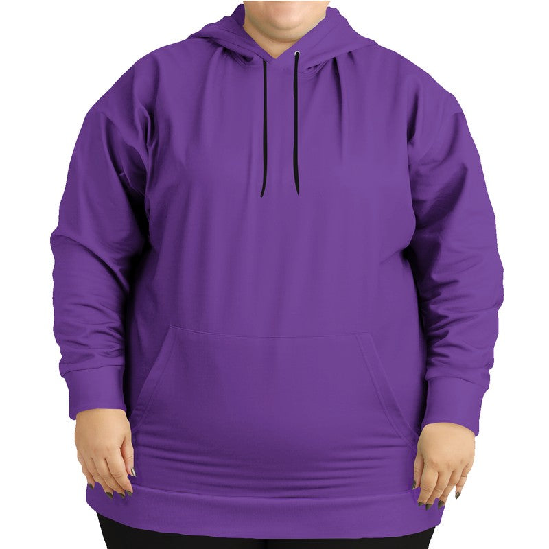 Medium Clear Purple Hoodie PLUS (MPU3-CL-ME) - Woman Front PLUS