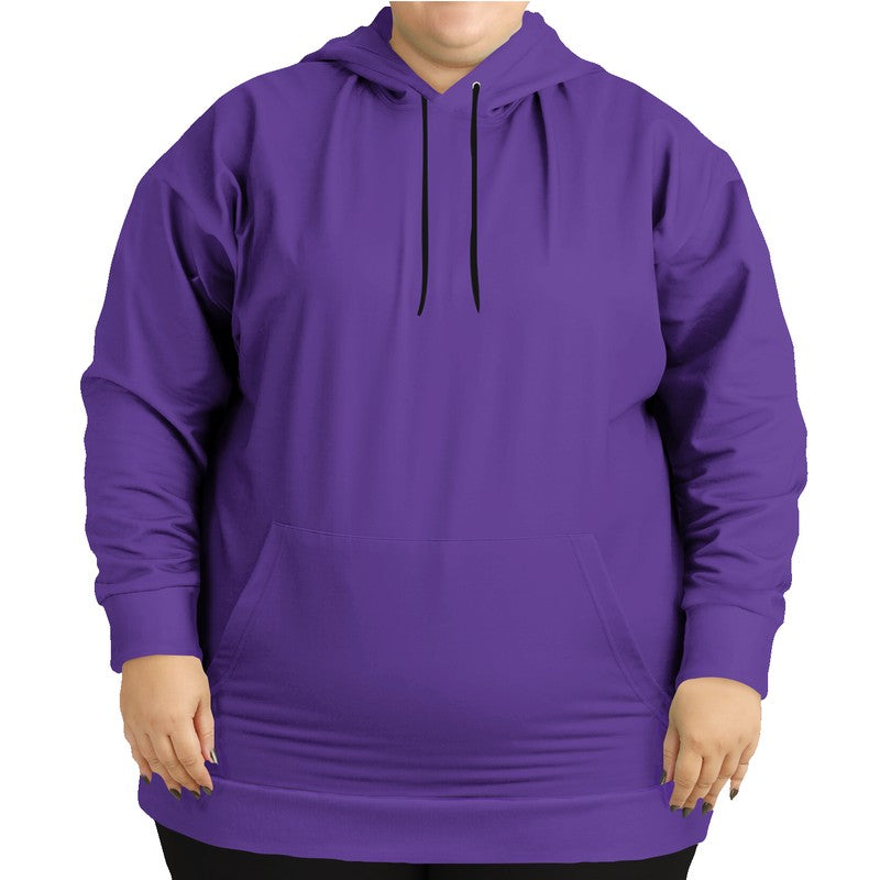 Medium Clear Purple Hoodie PLUS (PU-CL-ME) - Woman Front PLUS