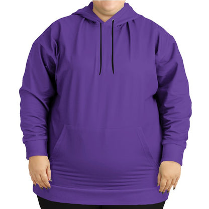 Medium Clear Purple Hoodie PLUS (PU-CL-ME) - Woman Front PLUS