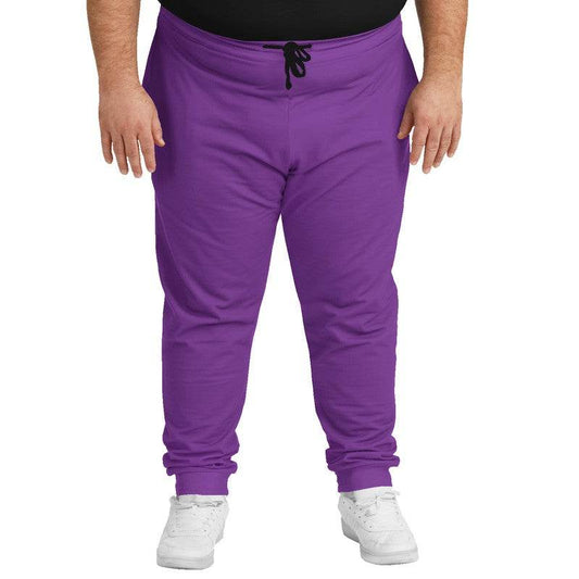 Medium Clear Purple Joggers PLUS (MPU2-CL-ME) - Man Front PLUS