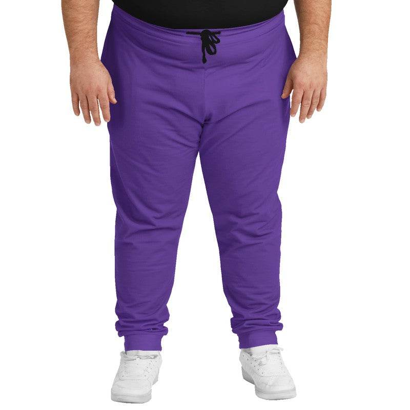 Medium Clear Purple Joggers PLUS (PU-CL-ME) - Man Front PLUS