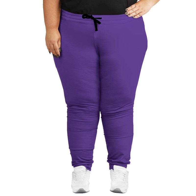 Medium Clear Purple Joggers PLUS (PU-CL-ME) - Woman Front PLUS