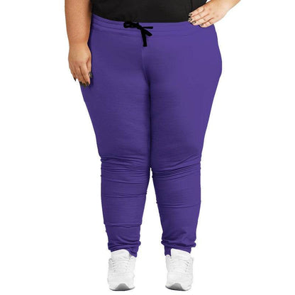 Medium Clear Purple Joggers PLUS (PUI1-CL-ME) - Woman Front PLUS