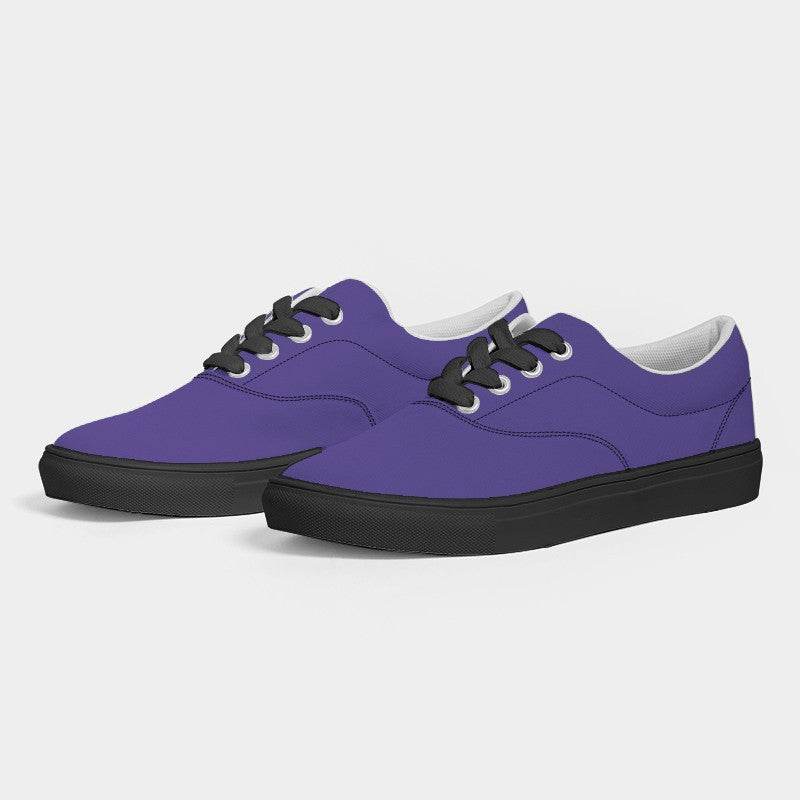 Medium Clear Purple Men's Canvas Sneakers (PUI1-CL-ME) - Side 3