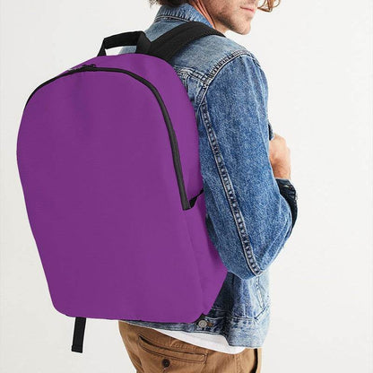 Medium Clear Purple Waterproof Backpack (MPU1-CL-ME) - Man CloseUp