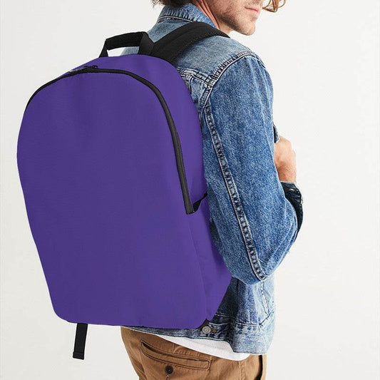 Medium Clear Purple Waterproof Backpack (PUI1-CL-ME) - Man CloseUp
