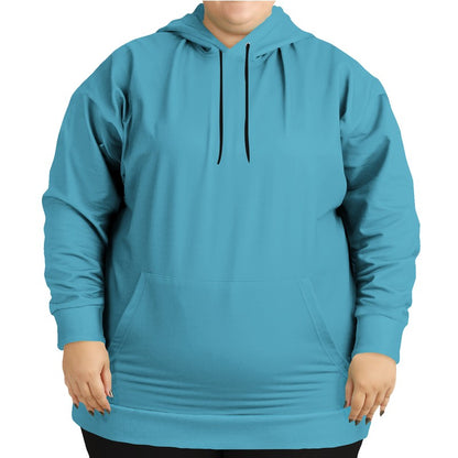 Medium Cyan Hoodie PLUS (BC3-ME-ME) - Woman Front PLUS