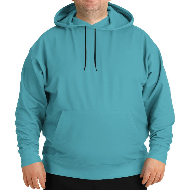 Medium Cyan Hoodie PLUS (C-ME-ME) - Man Front PLUS