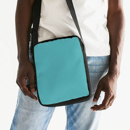 Medium Cyan Messenger Pouch (CBG1-ME-ME) - Man Front CloseUp