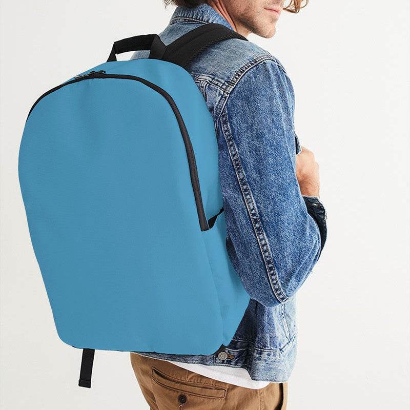 Medium Cyan Waterproof Backpack (BC1-ME-ME) - Man CloseUp