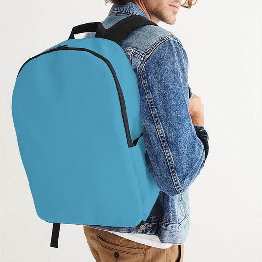 Medium Cyan Waterproof Backpack (BC2-ME-ME) - Man CloseUp