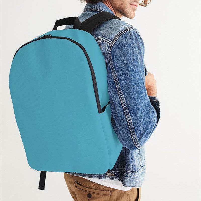 Medium Cyan Waterproof Backpack (BC3-ME-ME) - Man CloseUp