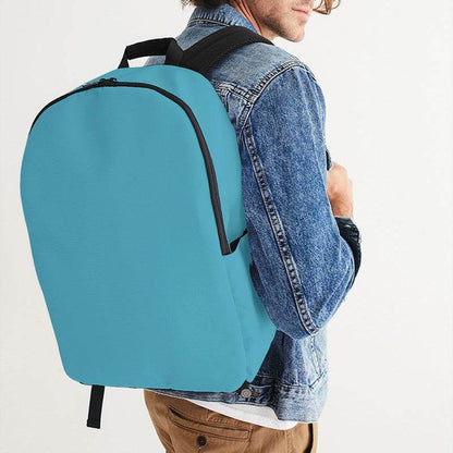 Medium Cyan Waterproof Backpack (BC3-ME-ME) - Man CloseUp
