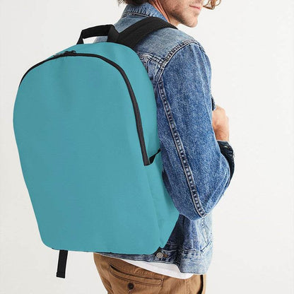 Medium Cyan Waterproof Backpack (C-ME-ME) - Man CloseUp