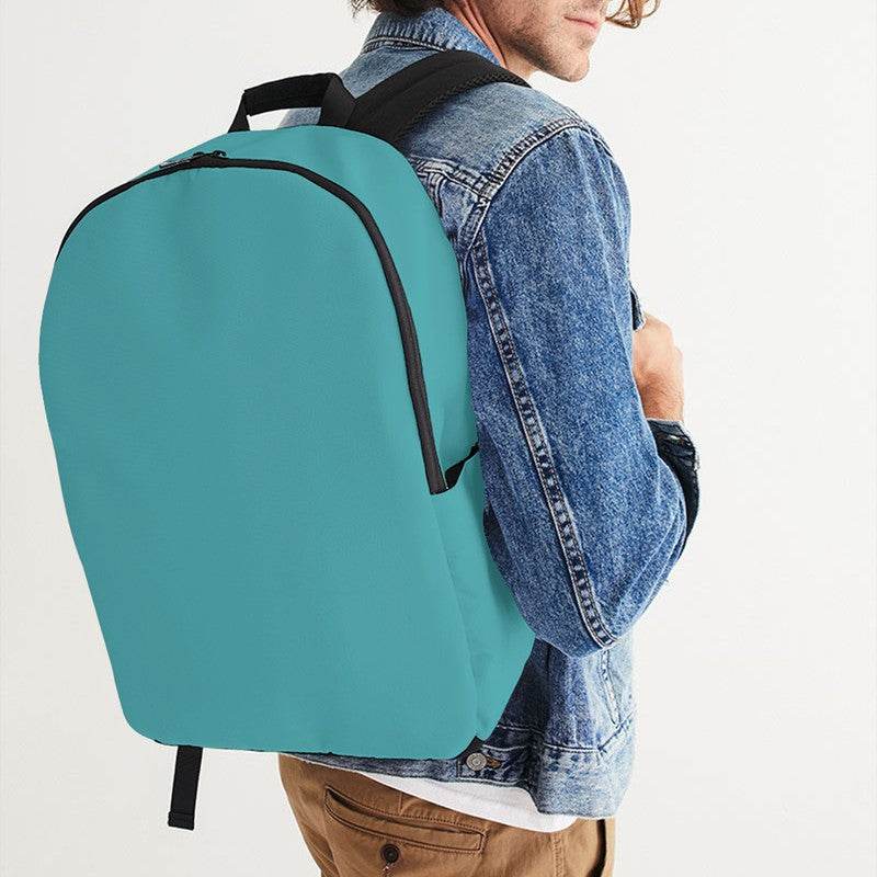 Medium Cyan Waterproof Backpack (CBG1-ME-ME) - Man CloseUp