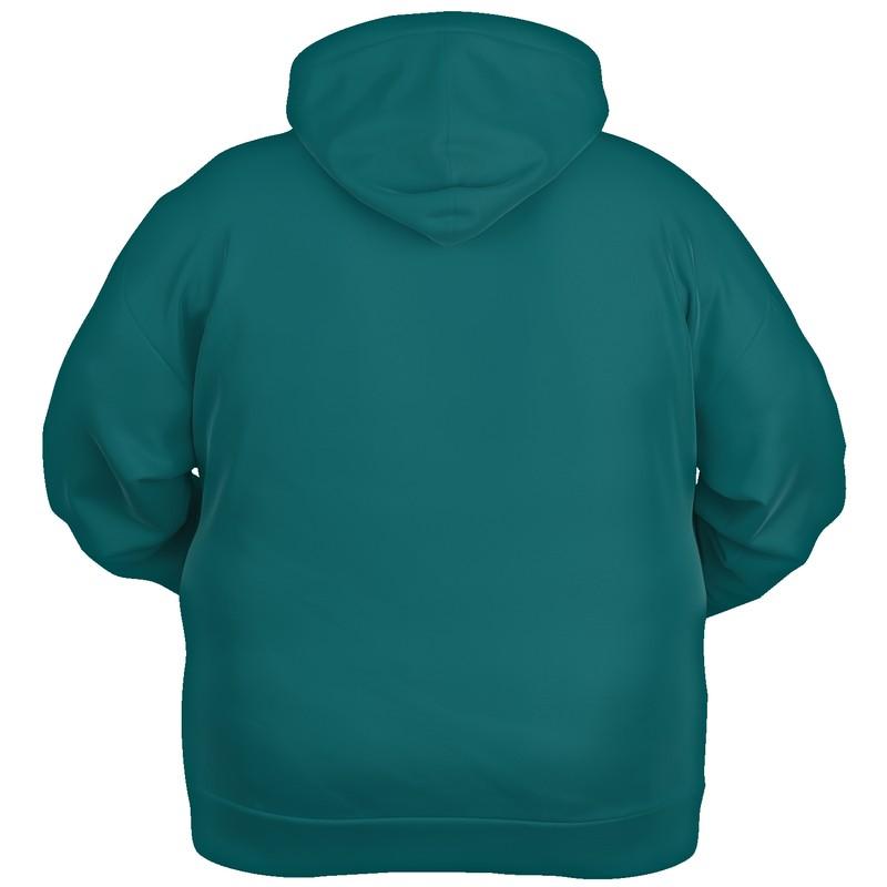 Medium Dark Blue-Green Hoodie (C100M0Y38K60) - Ghost Back PLUS