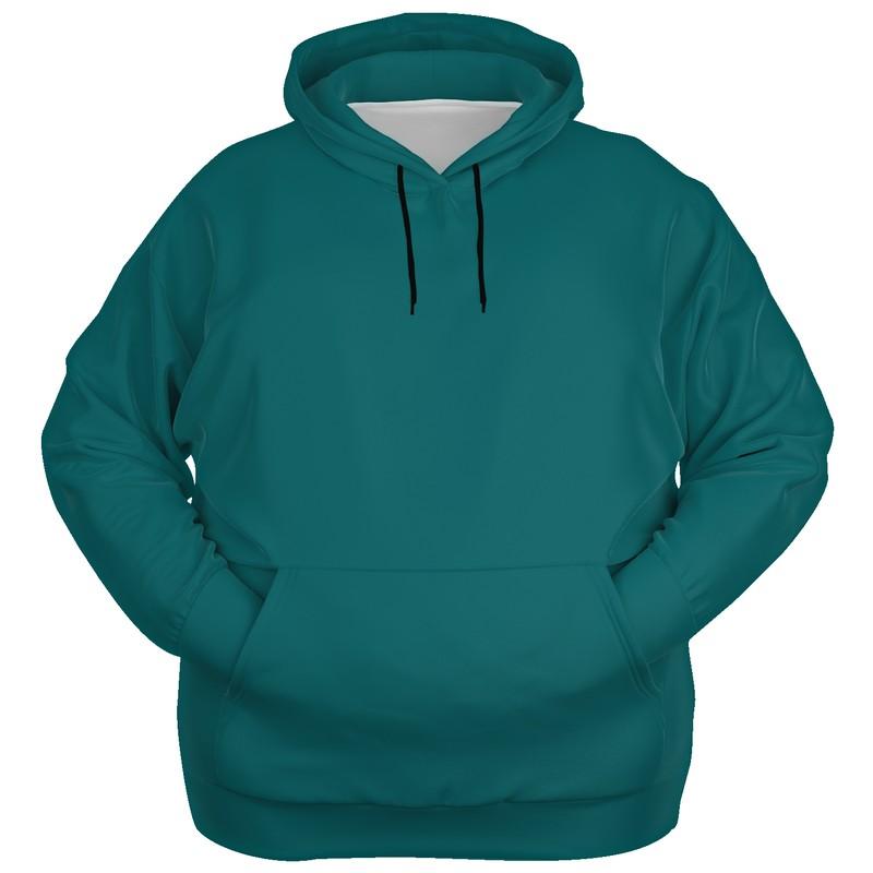 Medium Dark Blue-Green Hoodie (C100M0Y38K60) - Ghost Front PLUS