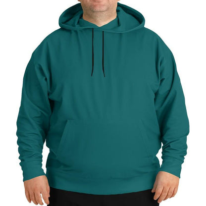 Medium Dark Blue-Green Hoodie (C100M0Y38K60) - Man Front PLUS