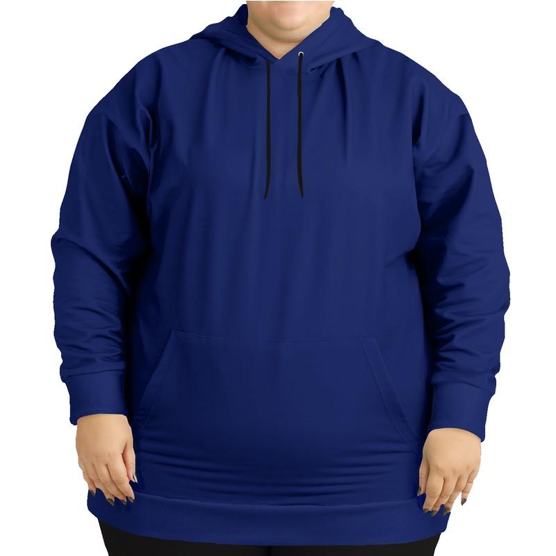 Medium Dark Blue Hoodie (C100M88Y0K60) - Woman Front PLUS