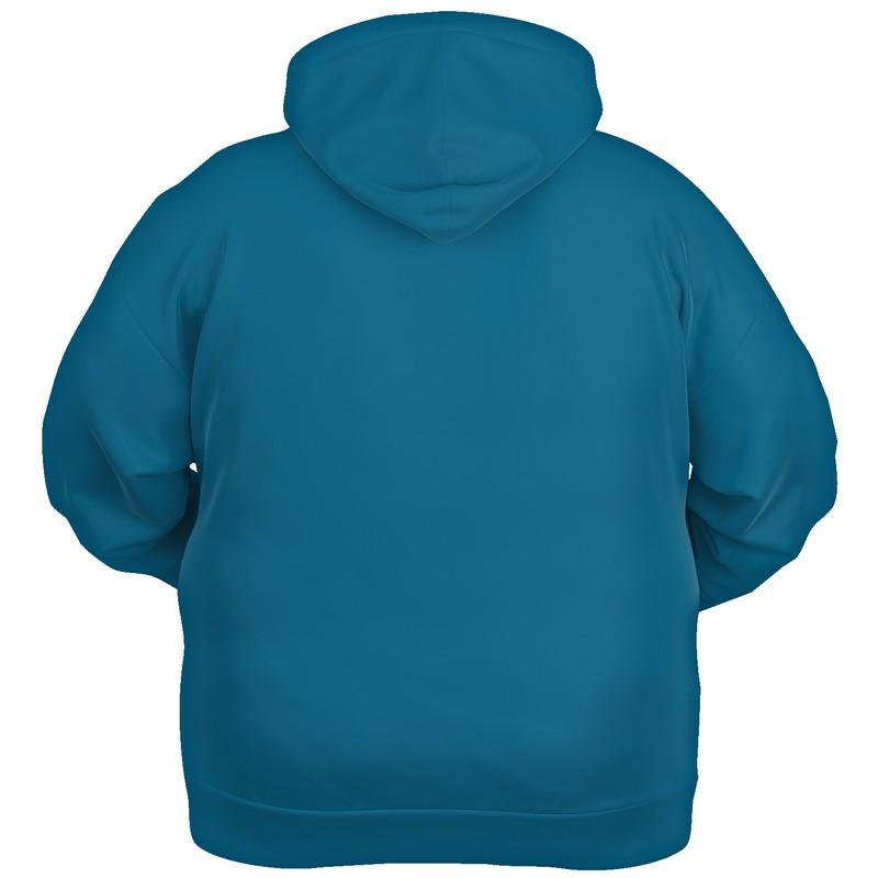 Medium Dark Cyan Hoodie (C100M0Y0K60) - Ghost Back PLUS