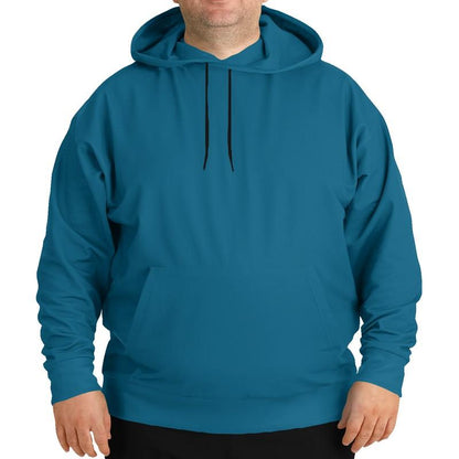 Medium Dark Cyan Hoodie (C100M0Y0K60) - Man Front PLUS