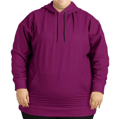 Medium Dark Magenta Hoodie (C12M100Y0K60) - Woman Front PLUS