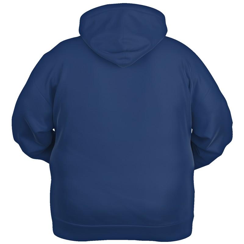 Medium Dark Midtone Blue Hoodie (C80M60Y0K60) - Ghost Back PLUS