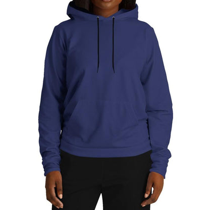 Medium Dark Midtone Blue Hoodie (C80M70Y0K60) - Woman Front