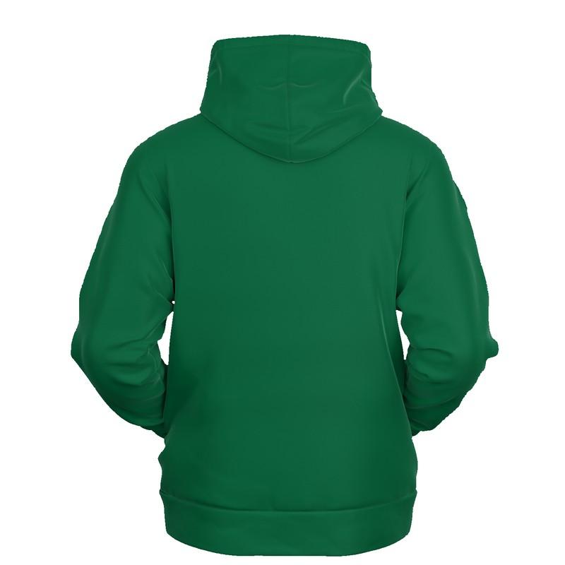 Medium Dark Midtone Green Hoodie (C80M0Y80K60) - Ghost Back