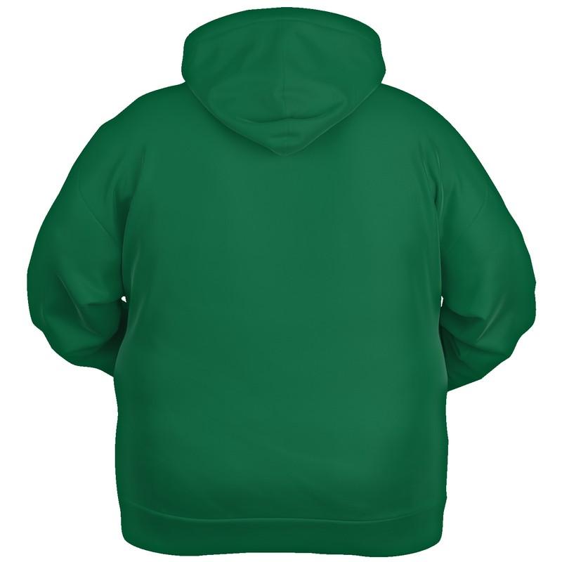 Medium Dark Midtone Green Hoodie (C80M0Y80K60) - Ghost Back PLUS