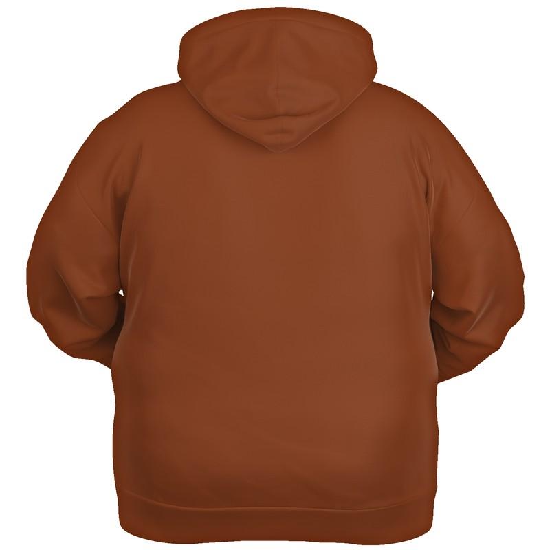 Medium Dark Midtone Orange Hoodie (C0M70Y80K60) - Ghost Back PLUS