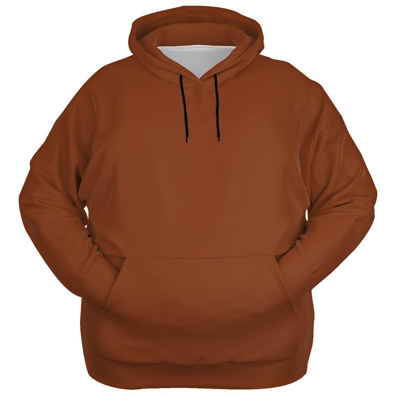 Medium Dark Midtone Orange Hoodie (C0M70Y80K60) - Ghost Front PLUS