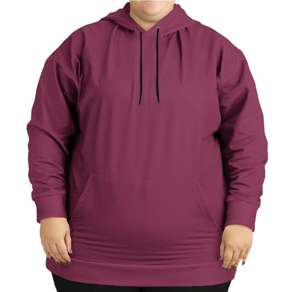 Medium Dark Midtone Pink Hoodie (C0M80Y20K60) - Woman Front PLUS