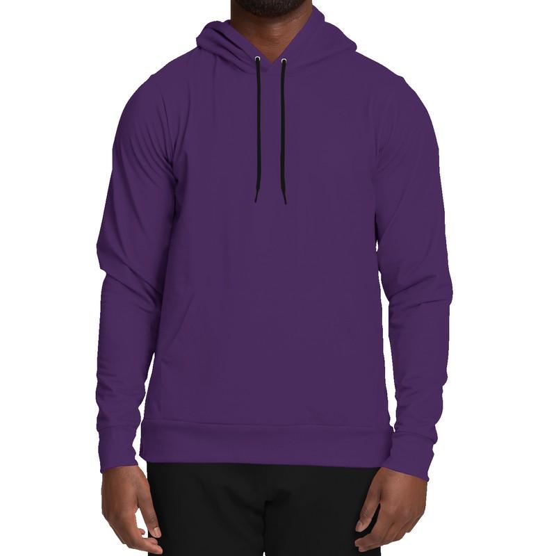 Medium Dark Midtone Violet Hoodie (C60M80Y0K60) - Man Front