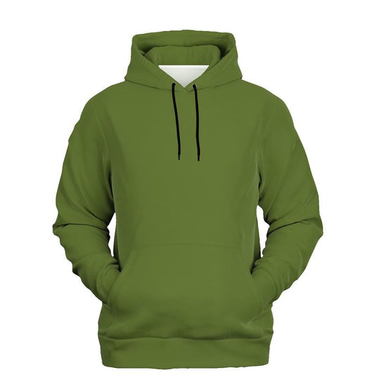 Medium Dark Midtone Warm Green Hoodie (C30M0Y80K60) - Ghost Front