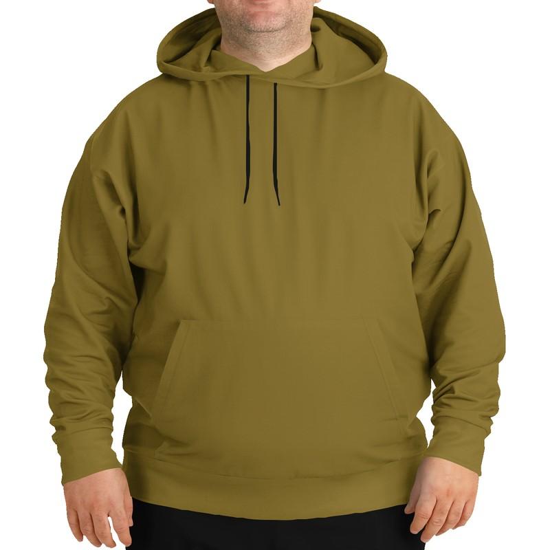 Medium Dark Midtone Yellow Hoodie (C0M20Y80K60) - Man Front PLUS