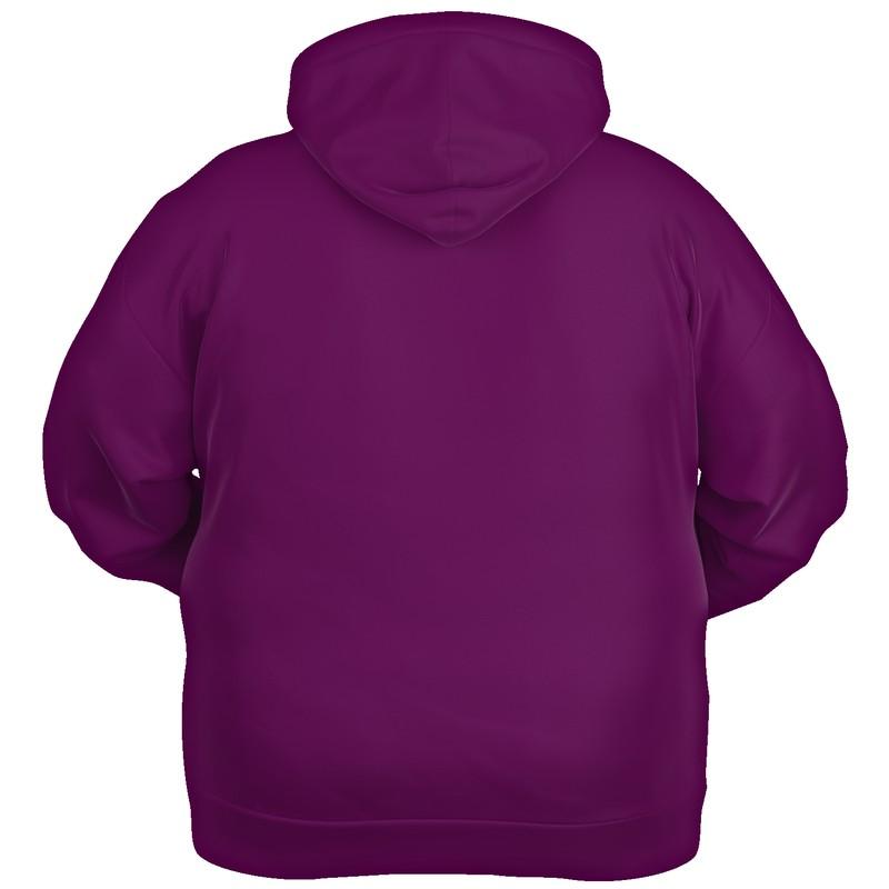 Medium Dark Purple Hoodie (C38M100Y0K60) - Ghost Back PLUS