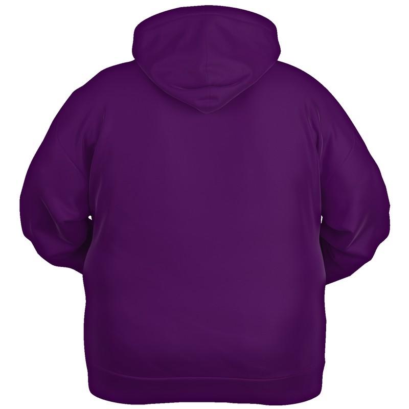 Medium Dark Purple Hoodie (C62M100Y0K60) - Ghost Back PLUS