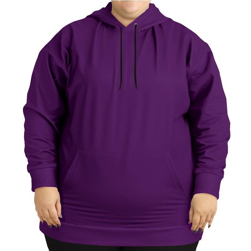 Medium Dark Purple Hoodie (C62M100Y0K60) - Woman Front PLUS